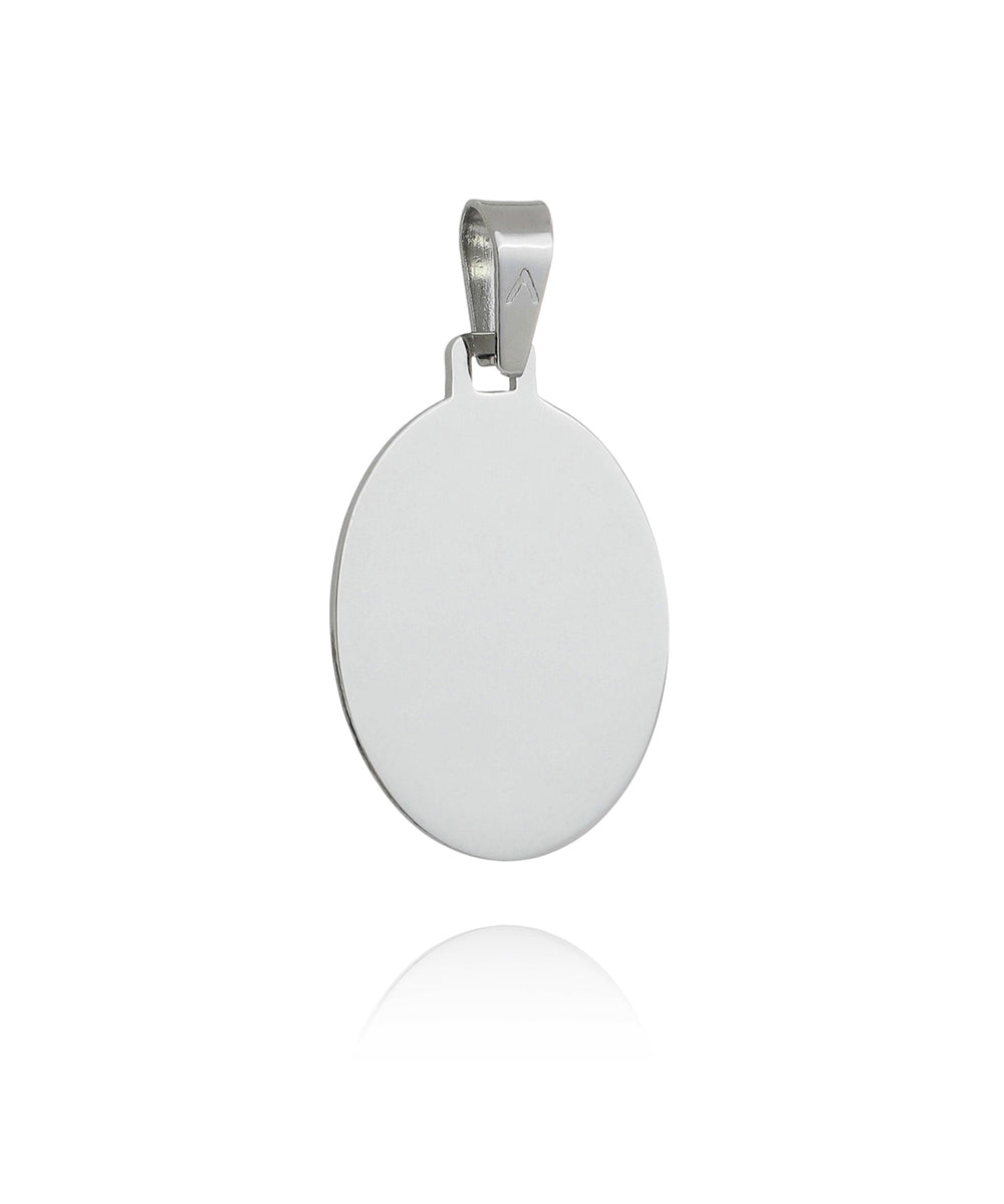 Colgante Personalizable Basic Acero 1 mm L Ovalado