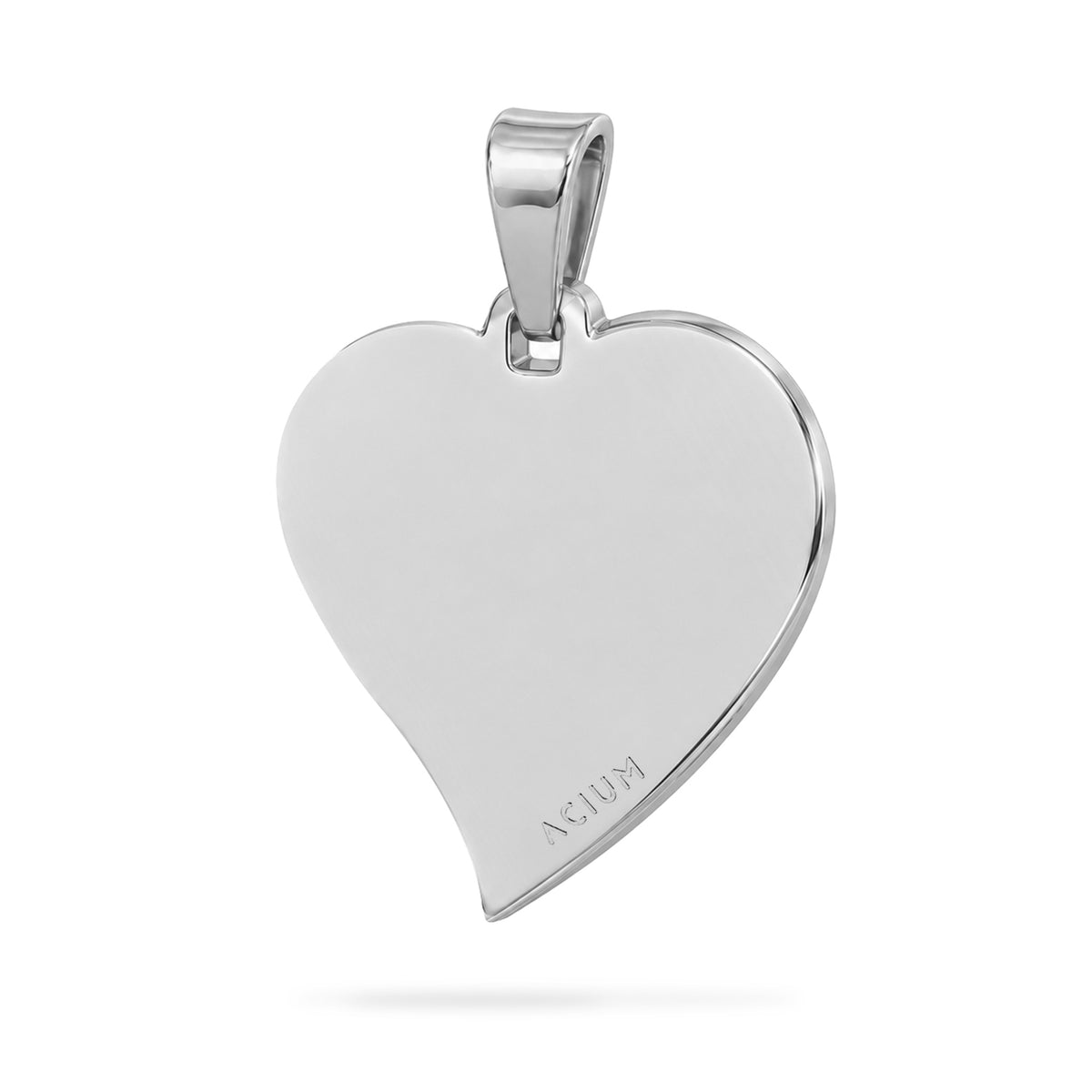 Dije personalizable de corazón estilizado