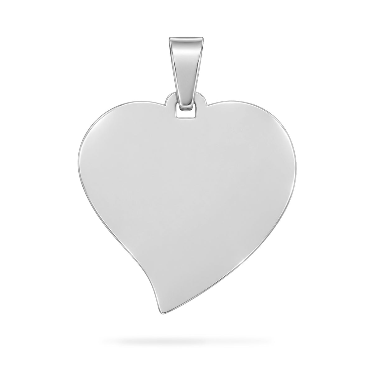 Dije personalizable de corazón estilizado