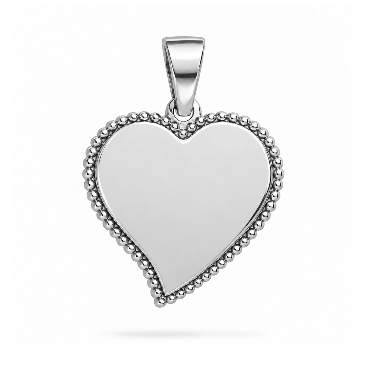 Dije personalizable de corazón estilizado