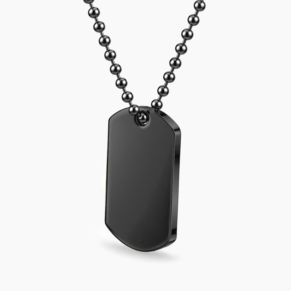 Collar personalizable acabado mate, con placa militar