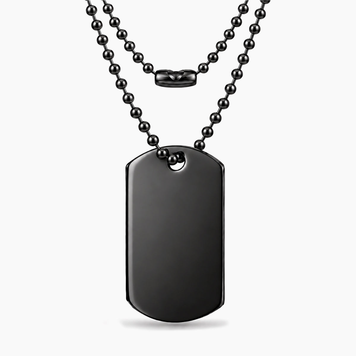 Collar personalizable acabado mate, con placa militar