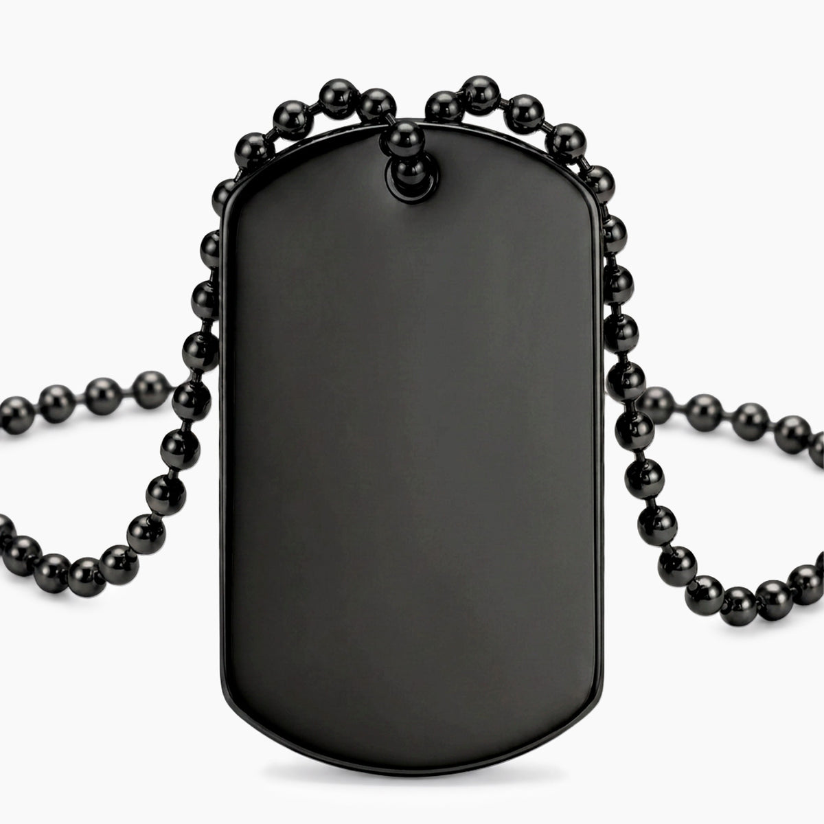 Collar personalizable acabado mate, con placa militar