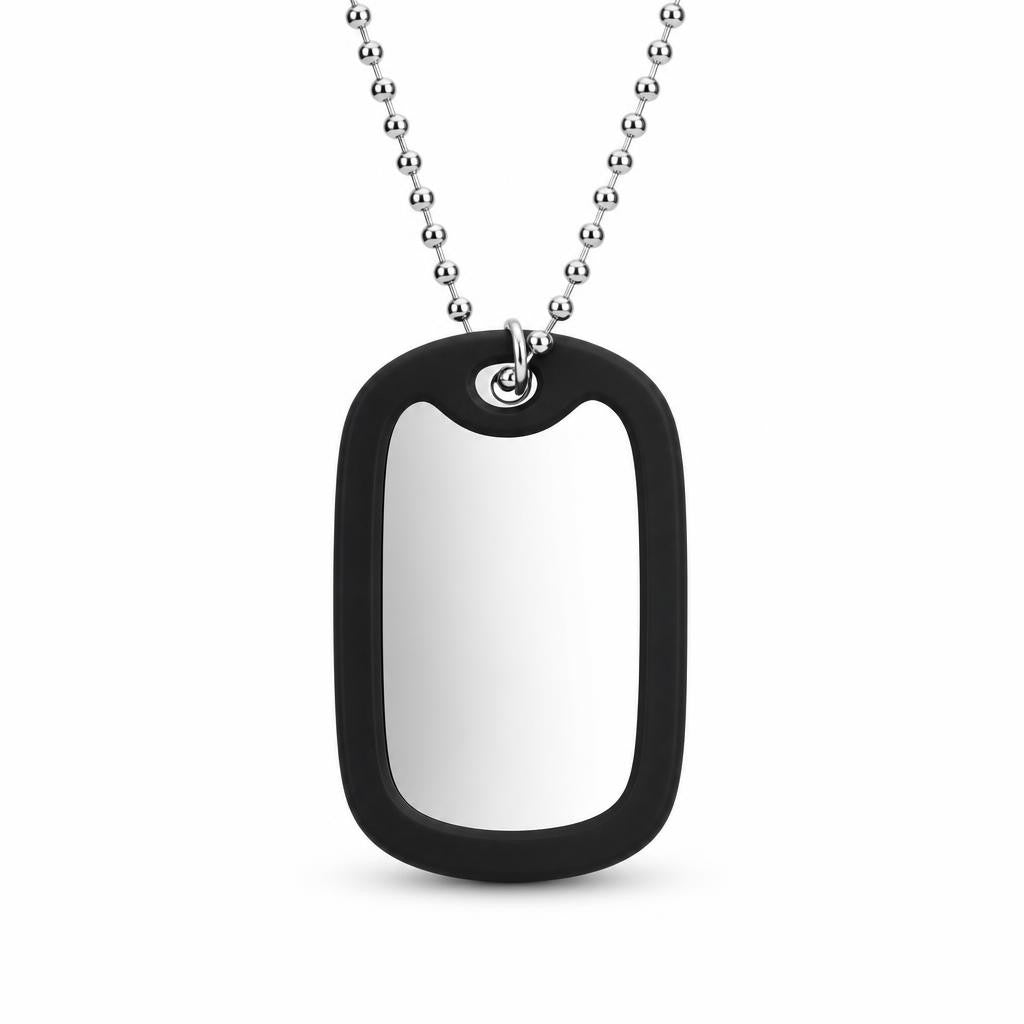 Collar personalizable con placa militar