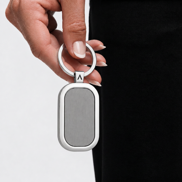 Llavero rectangular estilo militar personalizable