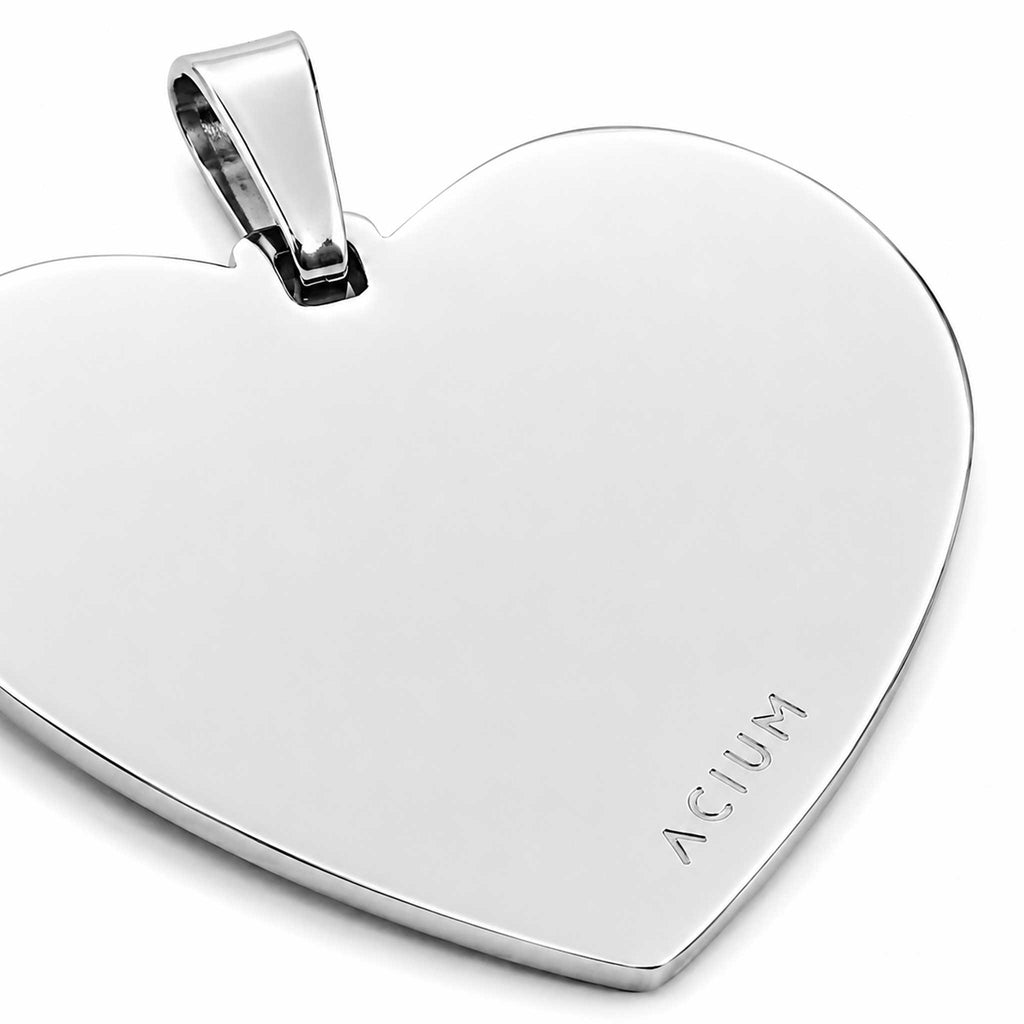 Dije personalizable de corazón