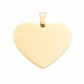 Dije personalizable de corazón revestido en oro
