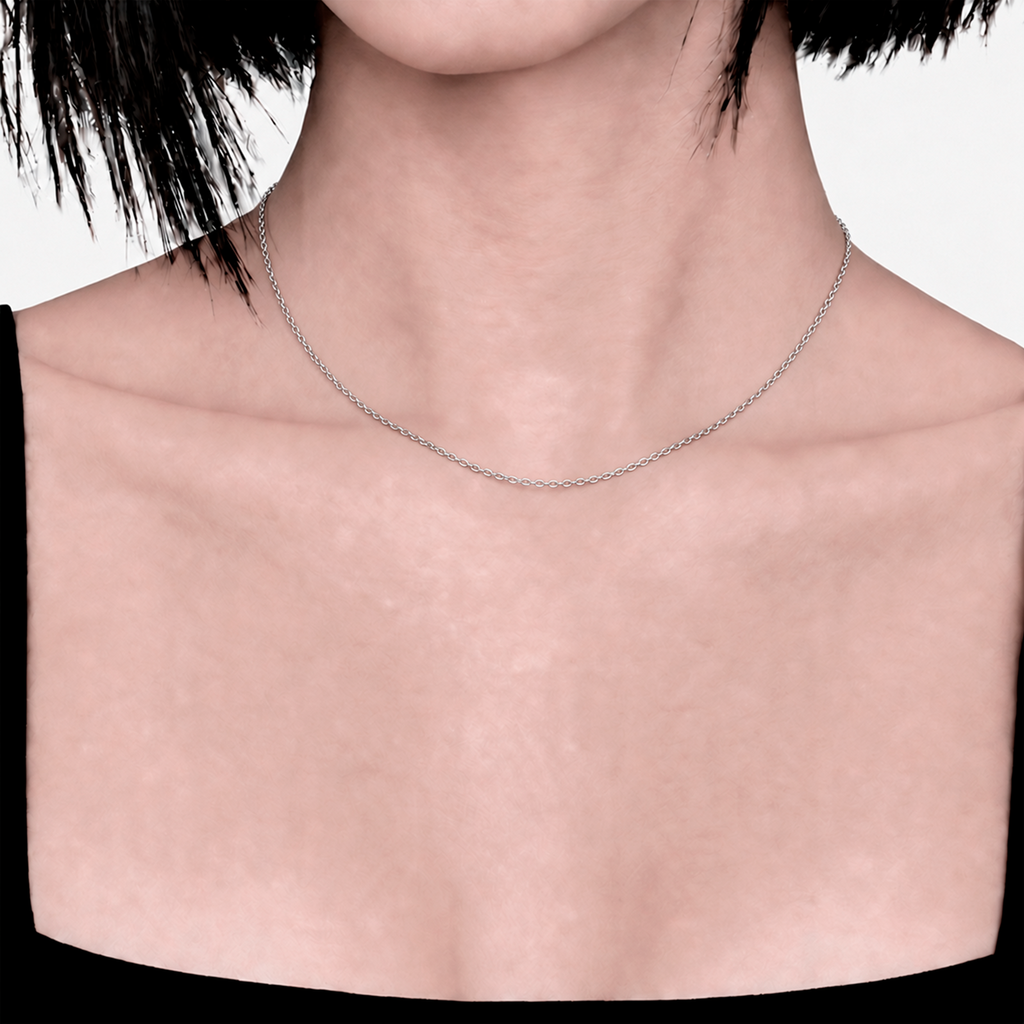 Cadena eslabón doble, en acero pulido