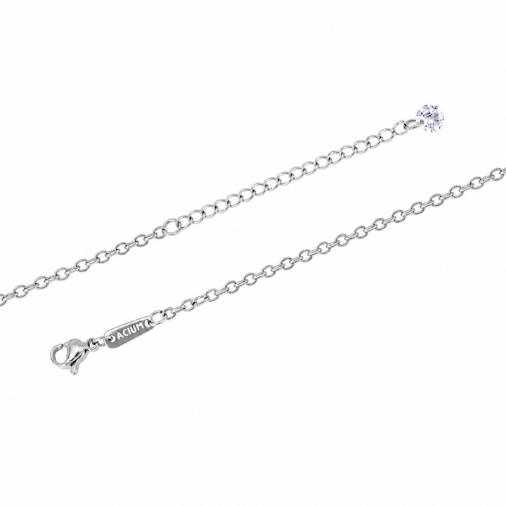 Cadena tejido padlock, en acero puldo
