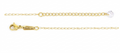 Cadena Classic Eslabón francés dorado con zirconias Revestimiento en oro pulido