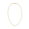 Cadena tejido cordón francés, revestimiento en oro - 50 cm