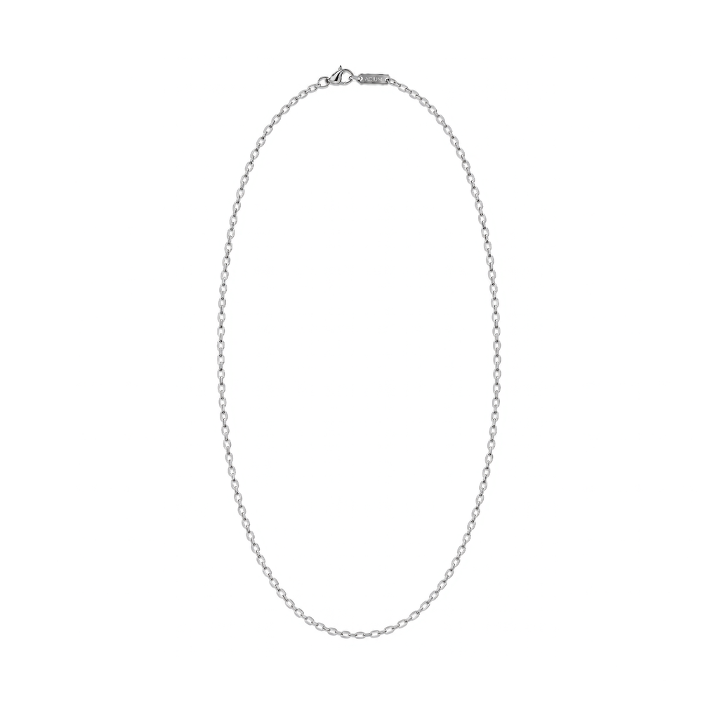 Cadena tejido padlock acero pulido - 80 cm