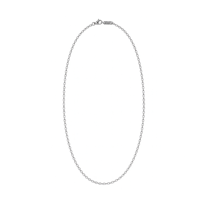 Cadena tejido padlock acero pulido - 80 cm