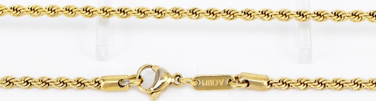 Cadena Classic Francesa Revestimiento en oro pulido
