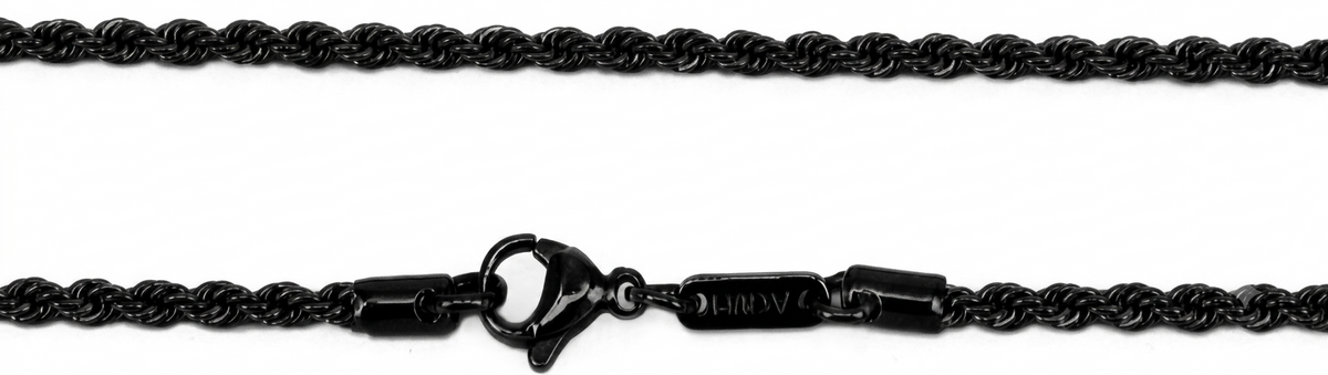 Cadena Classic Francesa Revestimiento en negro pulido