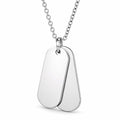 Collar personalizable con doble placa