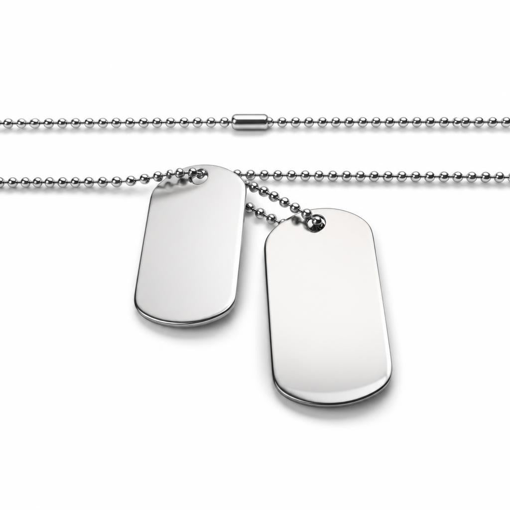 Collar personalizable con doble placa